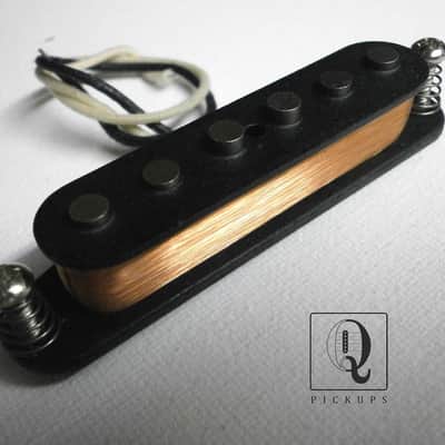 Classic Stratocaster Pickup HOT Alnico 5 Bridge Neck Hand Wound Custom by Q pickups Strat Fender image 1