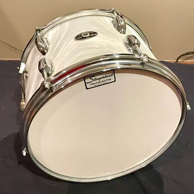 Slingerland Tom 8" x 12" Early 70s White Satin Flame Pearl image 7