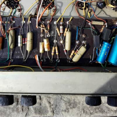 RARE ORIGINAL 1964 Selmer Treble 'n' Bass "Croc Skin" 50W Tube Amp Head- VGC!!!! image 10