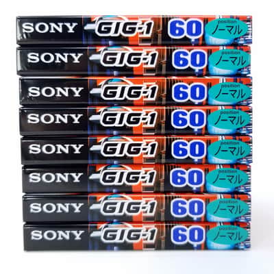 Lot of 8 x SONY GIG-1 60 Blank Cassette TAPES Type I Position Normal Bias SEALED image 2