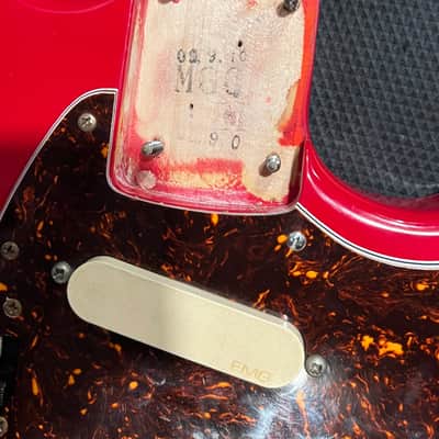 Fender MG-69 Mustang '69 Reissue MIJ 2010 Red w/ Matching Headstock EMG Active PUs Japan w/ Bag image 14