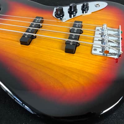 Harley Benton JB-40FL SB FRETLESS Sunburst 4-String Bass image 3