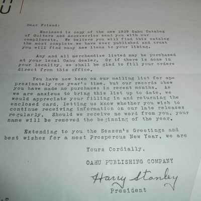 Vintage 1939 Oahu Full Line Catalog, Dealer Letter, Flier, and Post Card! STUPID RARE! image 2