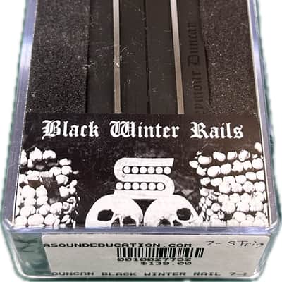 Seymour Duncan Black Winter Rail 7-String Bridge Black image 2
