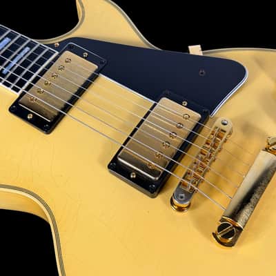2025 Les Paul Custom Custom Shop Murphy Lab Ultra Light Aged ~ Aged Aspen White image 5