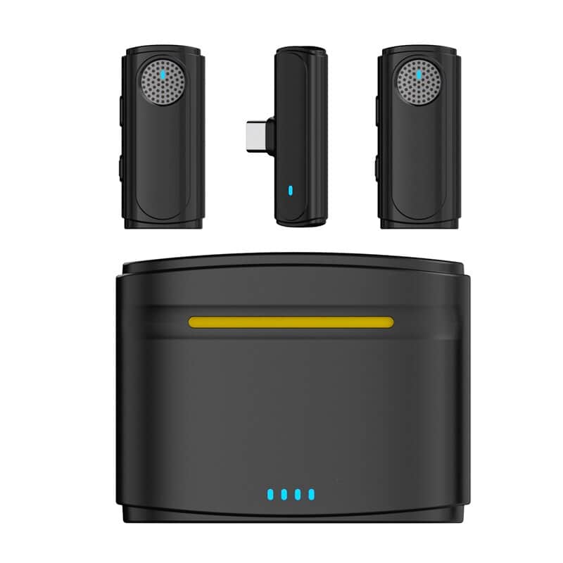 Wireless Lavalier Microphone 8H Lavalier Mic For iPhone iPad Android USB-C PC Audio Video Recording Live Interviews image 1