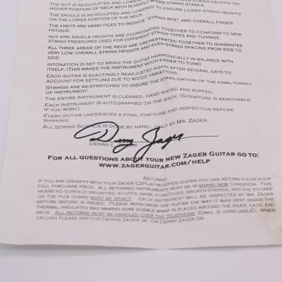 Zager ZAD-80 Acoustic Guitar Signed W/ Case image 24