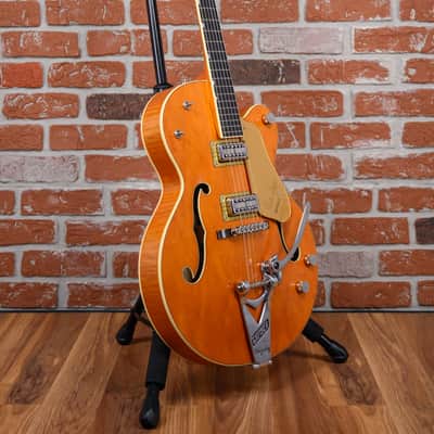 Gretsch G6120T-BSNV Brian Setzer Signature Nashville Hollow Body ‘59 Smoke with Bigsby Satin Orange Smoke 2025 w/OHSC image 3