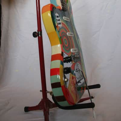USA Custom Guitars Jack Bruce Fool Bass VI replica clone 2008 Psychedelic Left Handed image 4