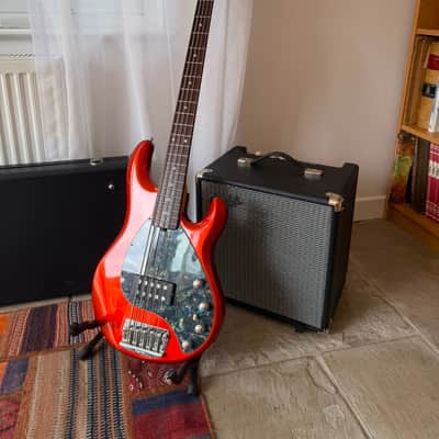 Ernie Ball Music Man StingRay 5 2004, Lava Pearl, Full Restoration, Nordstrand Pickup, Pro Set Up! image 7