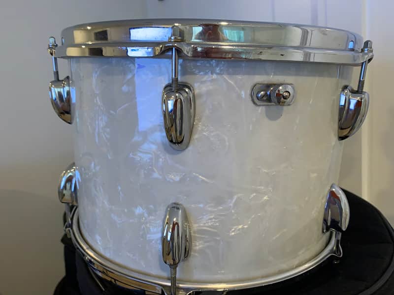 Slingerland Rack Tom 1950's-1960's - 9x13 White Marine Pearl image 1