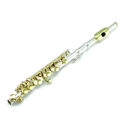 Silver Plated Piccolo w Gold Keys image 2