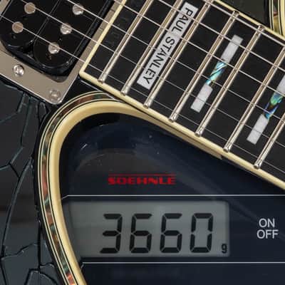 Ibanez PS3CM Paul Stanley Signature - Black Cracked Mirror image 13