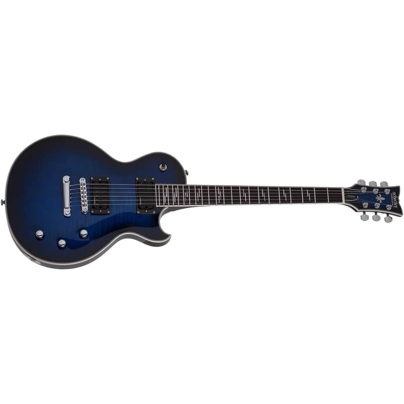 Schecter Solo-II Supreme Electric Guitar See Thru Blue Burst Brand New Solo II image 1
