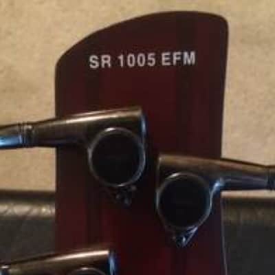 Ibanez SR 1005 EFM Prestige 2007 Dark Amber Burst image 3