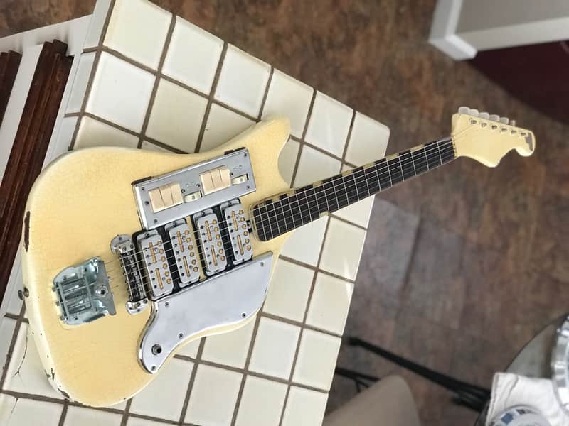 Teisco SS4L 1960's Factory White image 1