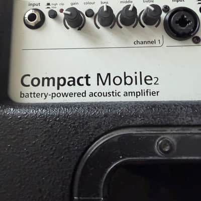AER Compact Mobile2 Portable 60-Watt Acoustic Guitar Combo 2010s - Black image 3
