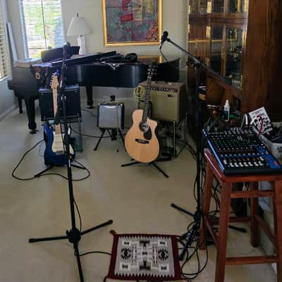 Fender 40 Watt Acoustasonic 6 & 12 Acoustic Guitar & Mic with Fender Ext Cabinet Stereo Two 8-inch Speakers & Correct Extra $ Cable and $25' Fender Guitar Cord! 2024 - Brown Tolex image 21