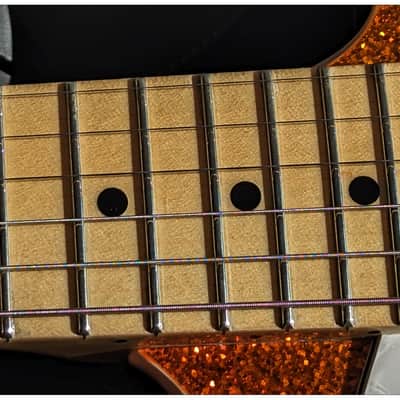 2023 G&L USA Build to Order S-500 - Double Bound - Orange Metal Flake image 24