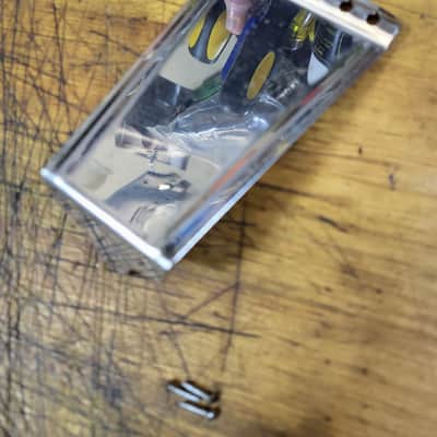 Vintage 1965 Harmony Sears and Roebuck Airline Silvertone Stella Guitar Tailpiece with Installaition Screws Luthier Parts image 2
