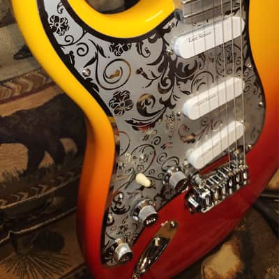 Left Handed Stratocaster Style Guitar Handcrafted Aluminum Neck image 4