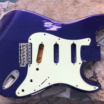 Real Life Relics Stratocaster Body Aged Grape Jelly Pearl Nitro Lacquer Finish image 1