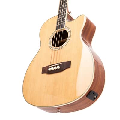 Stagg Jumbo Cutaway Acoustic-Electric Bass Spruce Top Natural – SA40BASS-ACE-N image 8
