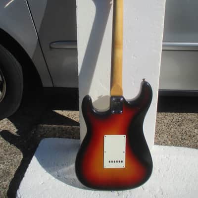 Fresher Straighter Guitar, 1970's, Japan,  Sunburst Finish,  Plays And Sounds Good, Gig Bag image 7