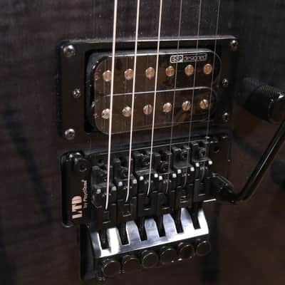 ESP LTD M-200FM - Roasted Jatoba Fingerboard, See Thru Black image 4