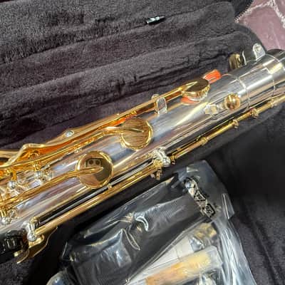Yamaha YTS-480SGLK Tenor Saxophone Silver-plated Body, Gold Lacquer Keys Auth Dlr New Unplayed #540 image 11