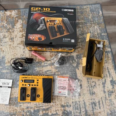Boss GP-10 Guitar Processor Multi-Effect Unit with GK-3 Pickup 2014 - 2024 - Yellow
