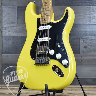 Mint Fender Limited Edition American Ultra II Stratocaster HSS - Graffiti Yellow with Hardshell Case image 12