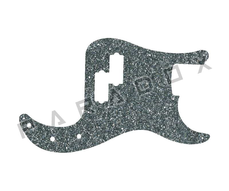 Custom Pickguard For 2000 - 2024 Made in America Fender 1963 Fender Custom Shop Precision Bass Journeyman Relic - Silver Sparkle Acrylic .112" image 1