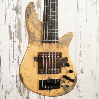 Manghini M3 6-String Bass - Buckeye Burl Top image 3