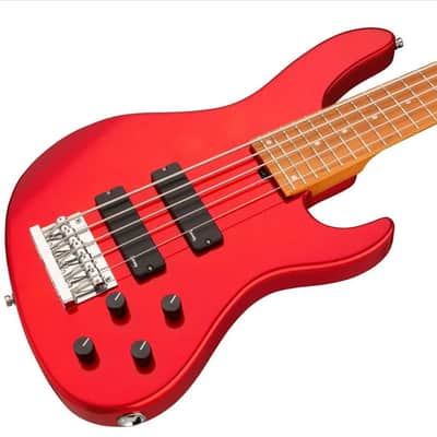 Sadowsky MetroExpress 5-String 24-Fret Modern Bass Roasted Maple Fingerboard 5-String Solid Candy Apple Red Metallic High Polish image 7