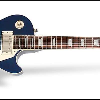 Epiphone Les Paul Standard Quilt Plus Top PRO 2012 - Trans Blue image 2