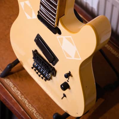 High End Vintage Fernandes TEJ-85 Telecaster Type Guitar MIJ Japan Lawsuit Era - Olympic White, Natural Relic image 5