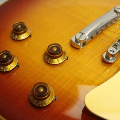 1990 made Greco EG-550 LP Standard   Old Cherry SB Bolt on Neck/Screamin Pickup Fujigen Factory Made in Japan image 8