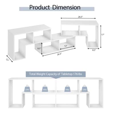3-Piece Modular Studio Console Set – White Producer Furniture w/ Storage, Display Shelves & Stackable Design image 2