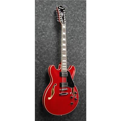 Ibanez AS Artcore AS7312 12-String Electric Guitar, Bound Rosewood Fretboard, Transparent Cherry Red image 5
