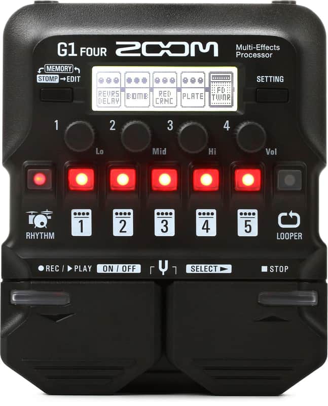 Zoom G1 Four Multi-effects Processor image 1