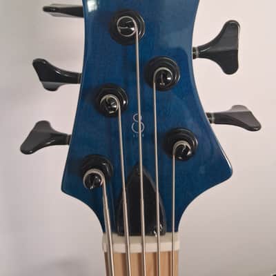 Sire 2nd Generation Marcus Miller M2 TBL 5-String with Maple Fretboard 2019 - Transparent Blue image 7