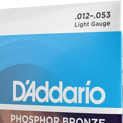 D'Addario EJ16 3-Pack Phosphor Bronze, Light 12-53 Acoustic Guitar Strings image 4