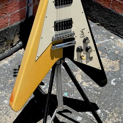 Gibson Flying V Rudy Schenker Signature 1993 - a Black & White delight signed by Rudy 1 of 103 ever ! image 3