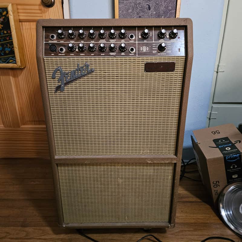 Fender Acoustasonic SFX 2-Channel 2 x 80-Watt 1x8" / 1x10" Acoustic Guitar Amp 1999 - 2003 - Brown image 1
