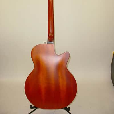 Guild B4CE Left-Handed Acoustic Electric Bass Guitar Vintage 90's LEFTY B4CE-AMB image 12