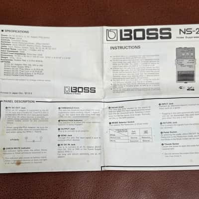 Vintage Boss NS-2 - 1987 Japan - Noise Suppressor - Silver Label First Month Production (Serial 841031) - MINT / BOXED / MIJ image 11