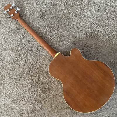 Dean Left Handed 4 String Acoustic Bass, Spruce Top Body, Mahogany Neck image 4