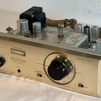 1960's HH Scott LT-110 Vacuum Tube Stereo Multiplex Tuner Silver Faceplate image 3