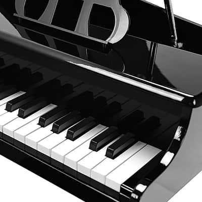 Kids 30-Key Baby Grand Piano Toy with Bench & Music Rack image 3
